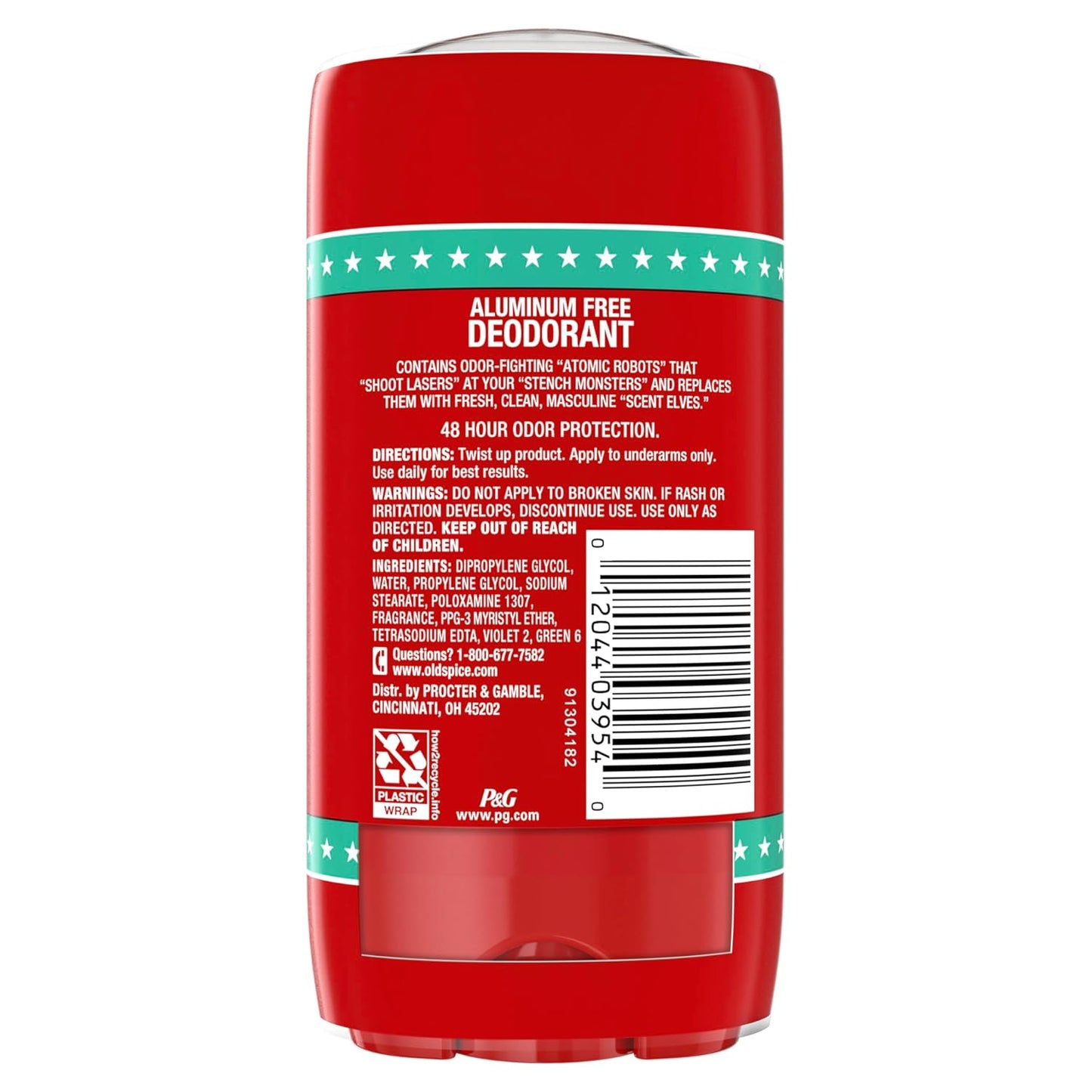 Old Spice Aluminum Free Deodorant for Men, High Endurance Pure Sport Scent, 3.0 oz (Pack of 2)