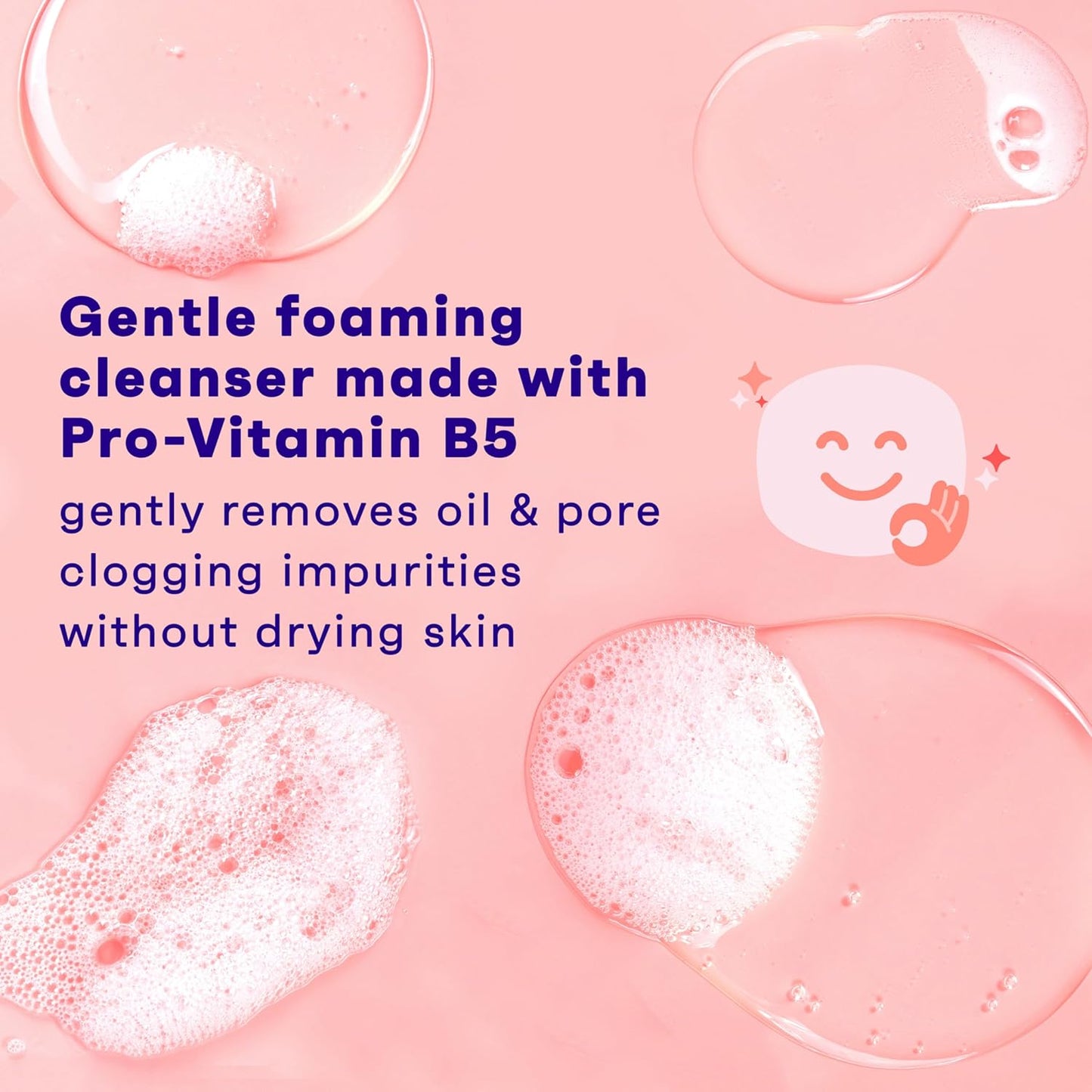 Clean & Clear Essentials Foaming Facial Cleanser, Oil-Free Daily Face Wash with Glycerin to Remove Acne Breakout-Causing Dirt, Oil & Makeup Without Over-Drying, 8 Fl Oz (Packaging may vary)