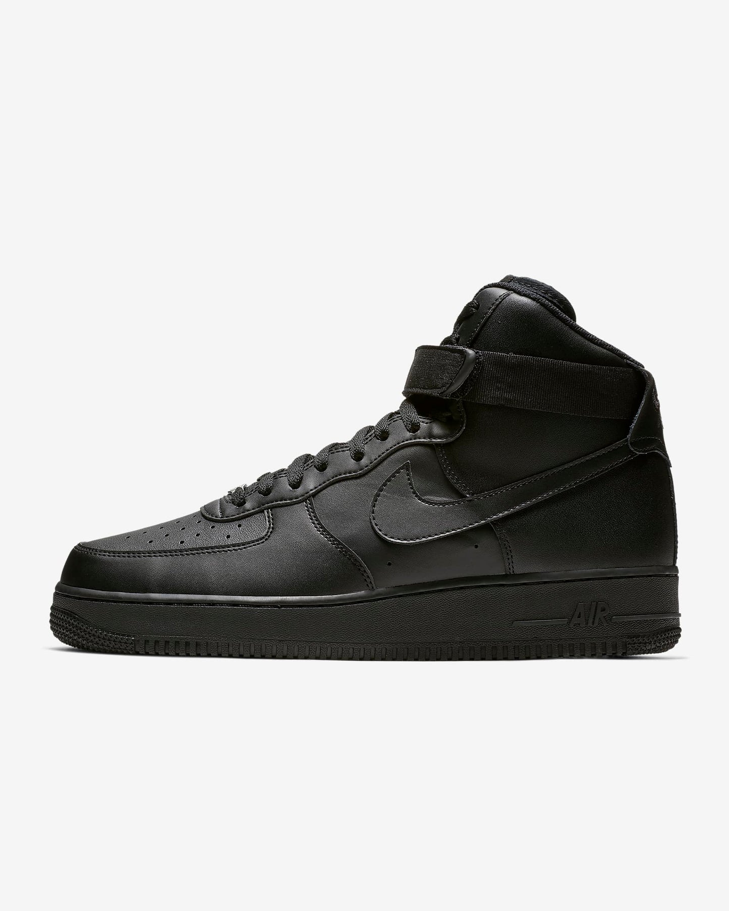 Nike Men's Air Force 1 High '07 Shoes, Black/Black