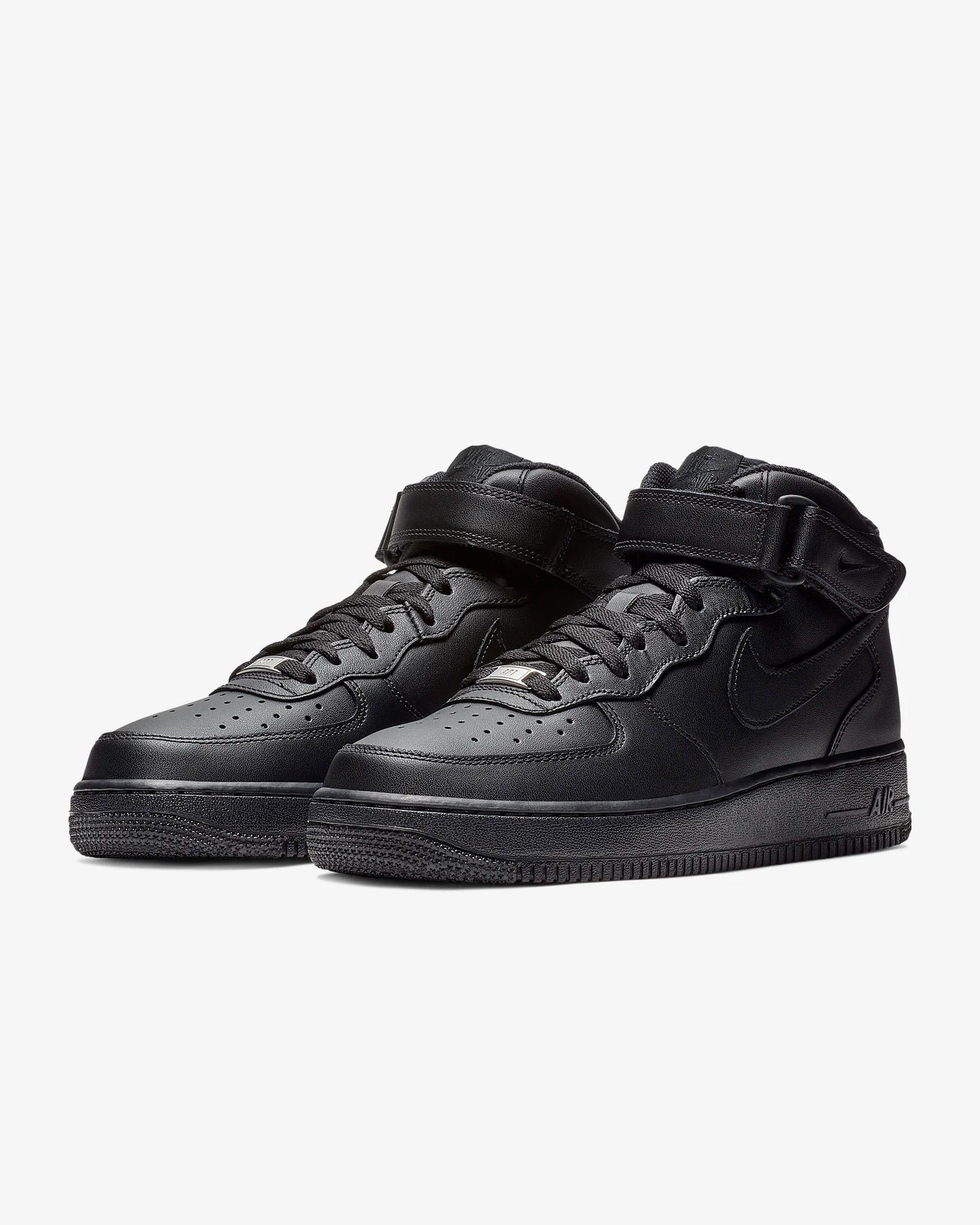 Nike Men's Air Force 1 Mid '07 Shoes, Black/Black