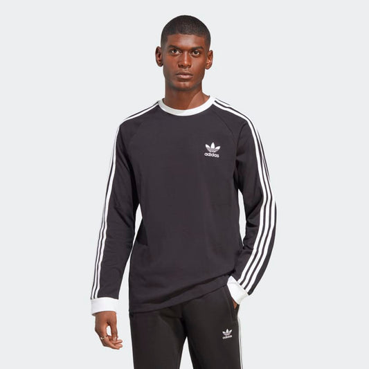 Adidas Men's Adicolor Classics 3-Stripes Long Sleeve Tee, Black