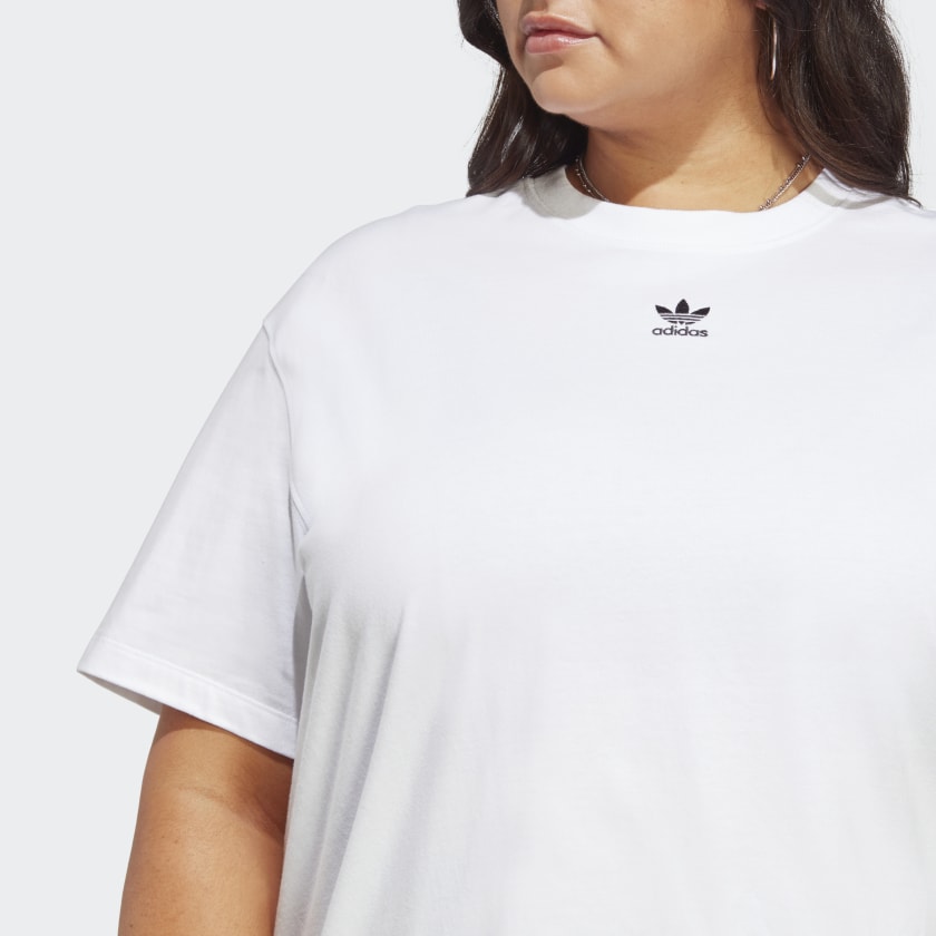 Adidas Women's Adicolor Essentials Tee (Plus Size), White