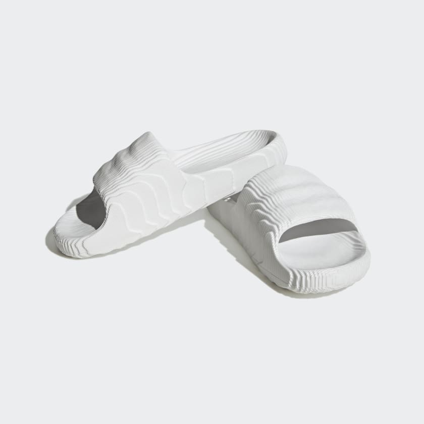 Adidas Adilette 22 Women's Slides, Crystal White / Crystal White / Core Black