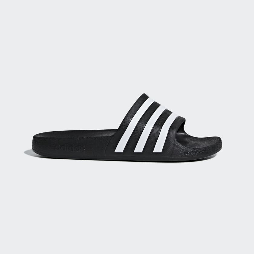 Adidas Women's Adilette Aqua Slides, Core Black / Cloud White / Core Black