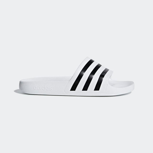 Adidas Women's Adilette Aqua Slides, Cloud White / Core Black / Cloud White