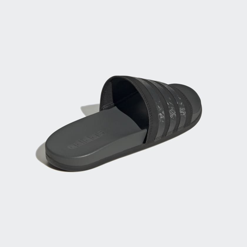 Adidas Women's Adilette Comfort Slides, Core Black / Grey Six / Core Black