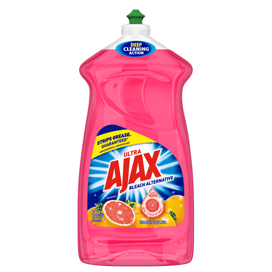 Ajax Ultra Bleach Alternative Dishwashing Liquid Dish Soap, Grapefruit Scent - 52 Fluid Ounce