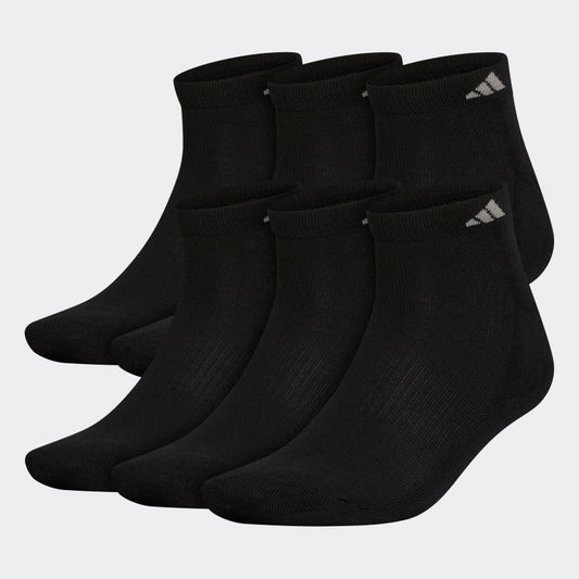 Adidas Athletic Cushioned Low-Cut Socks 6 Pairs, Black