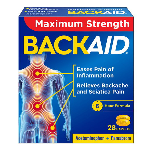 Backaid Max Maximum Strength Pain Relief Caplets, 28 CT