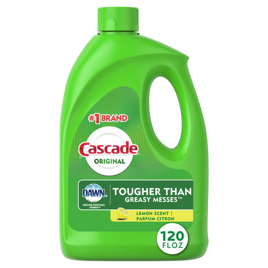 Cascade Gel, Dishwasher Detergent, Lemon Scent, 120 fl oz