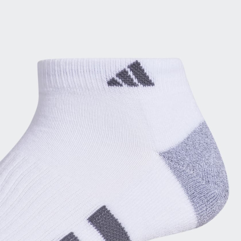 Adidas Cushioned Low-Cut Socks 3 Pairs, White / Grey / Black