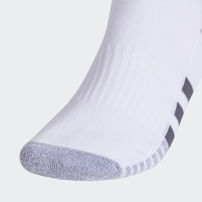 Adidas Cushioned Low-Cut Socks 3 Pairs, White / Grey / Black