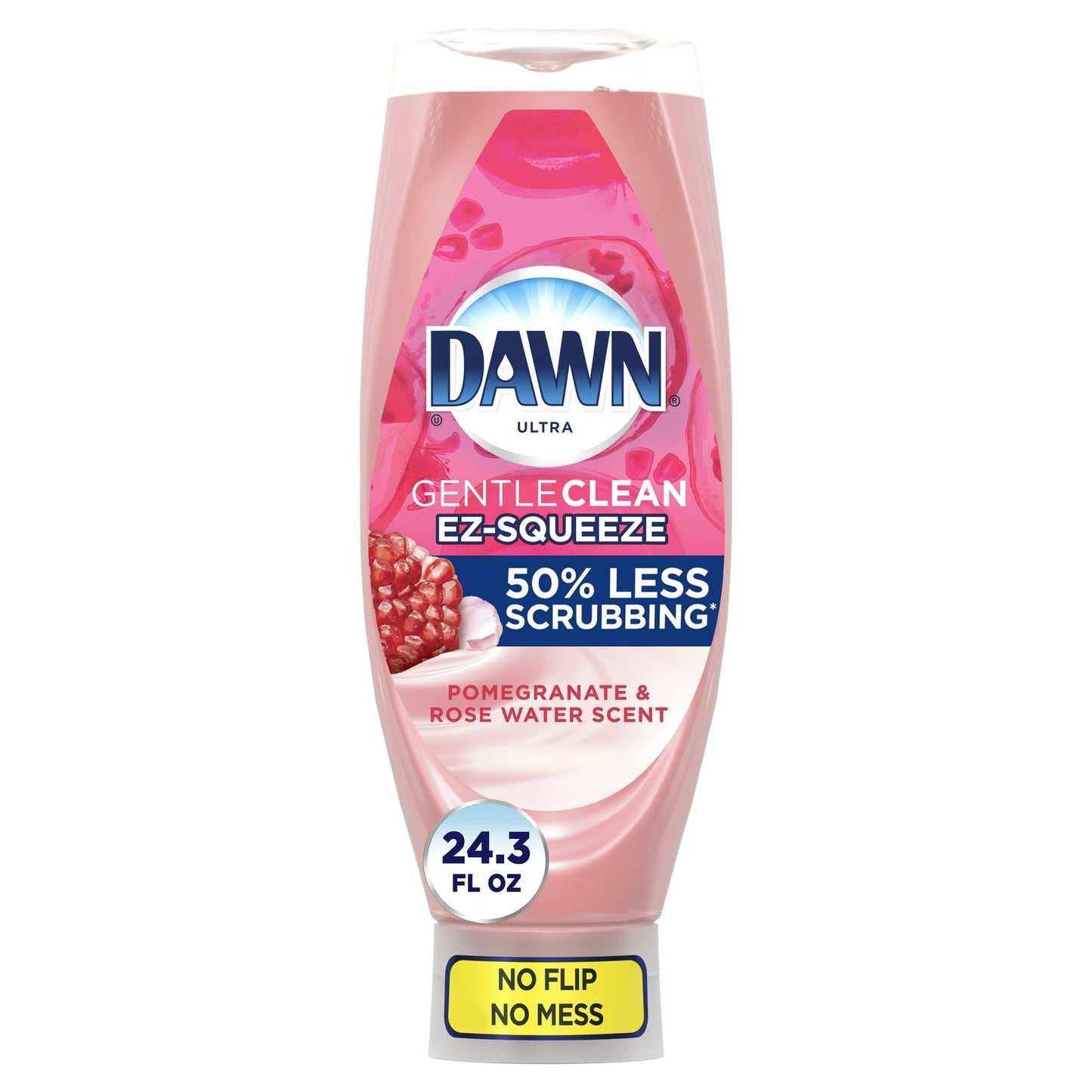 Dawn Gentle Clean EZ-Squeeze Dish Soap, Pomegranate Rose Water 24.3 fl oz