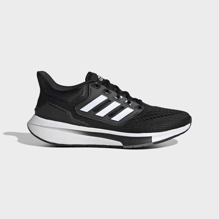 Adidas Women's EQ21 Run Running Shoes, Core Black / Cloud White / Grey Four