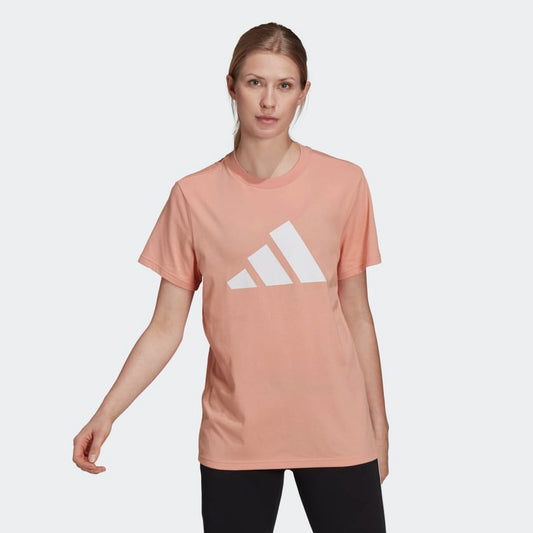 Adidas Women's Future Icons Logo Graphic Tee, Ambient Blush