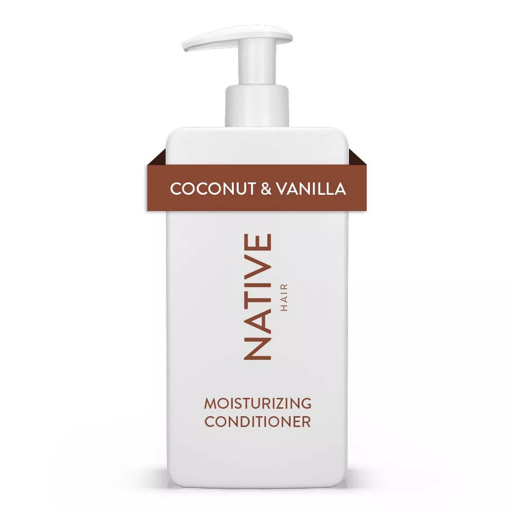 Native Coconut & Vanilla Moisturizing Vegan Conditioner, Clean, Sulfate, Paraben and Silicone Free - 16.5 fl oz