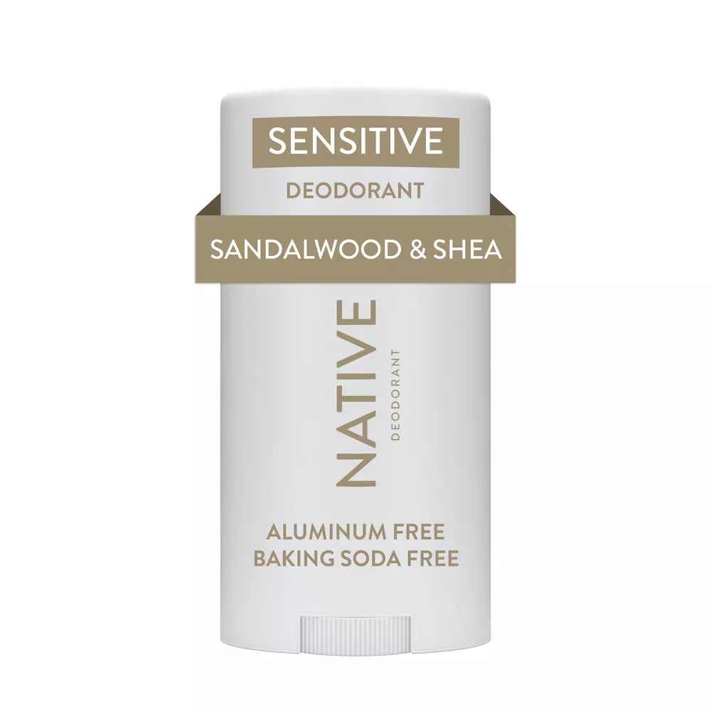 Native Sensitive Deodorant - Sandalwood & Shea - No Baking Soda - 2.65 oz