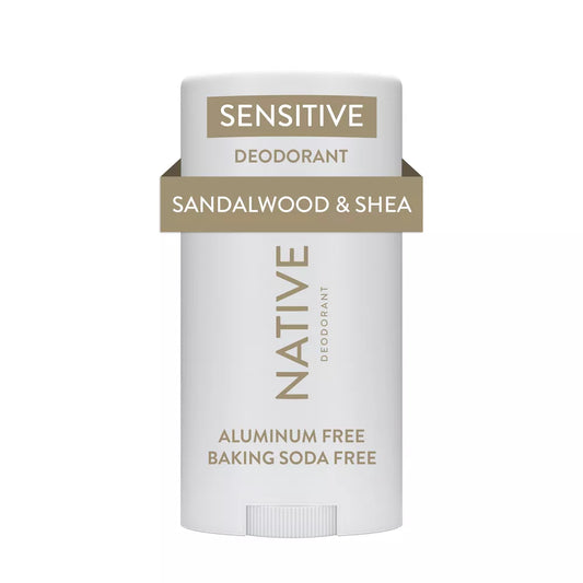 Native Sensitive Deodorant - Sandalwood & Shea - No Baking Soda - 2.65 oz