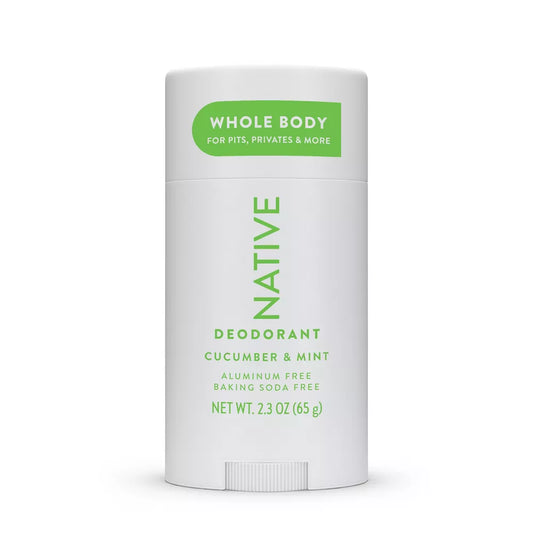 Native Whole Body Deodorant Stick - Cucumber & Mint - Aluminum Free - 2.3oz