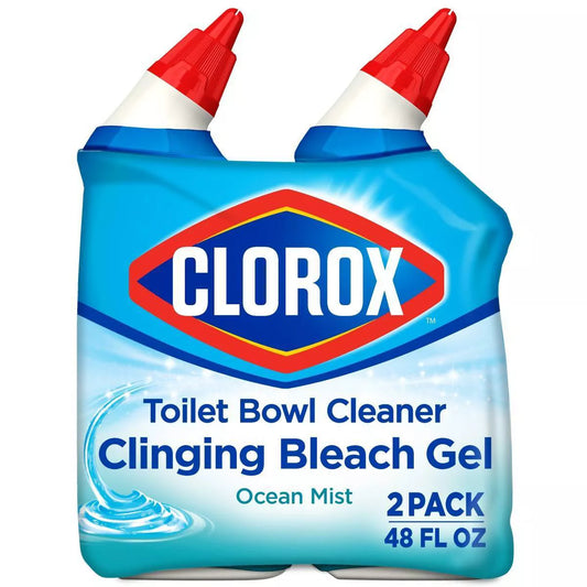 Clorox Ocean Mist Toilet Bowl Cleaner Clinging Bleach Gel
