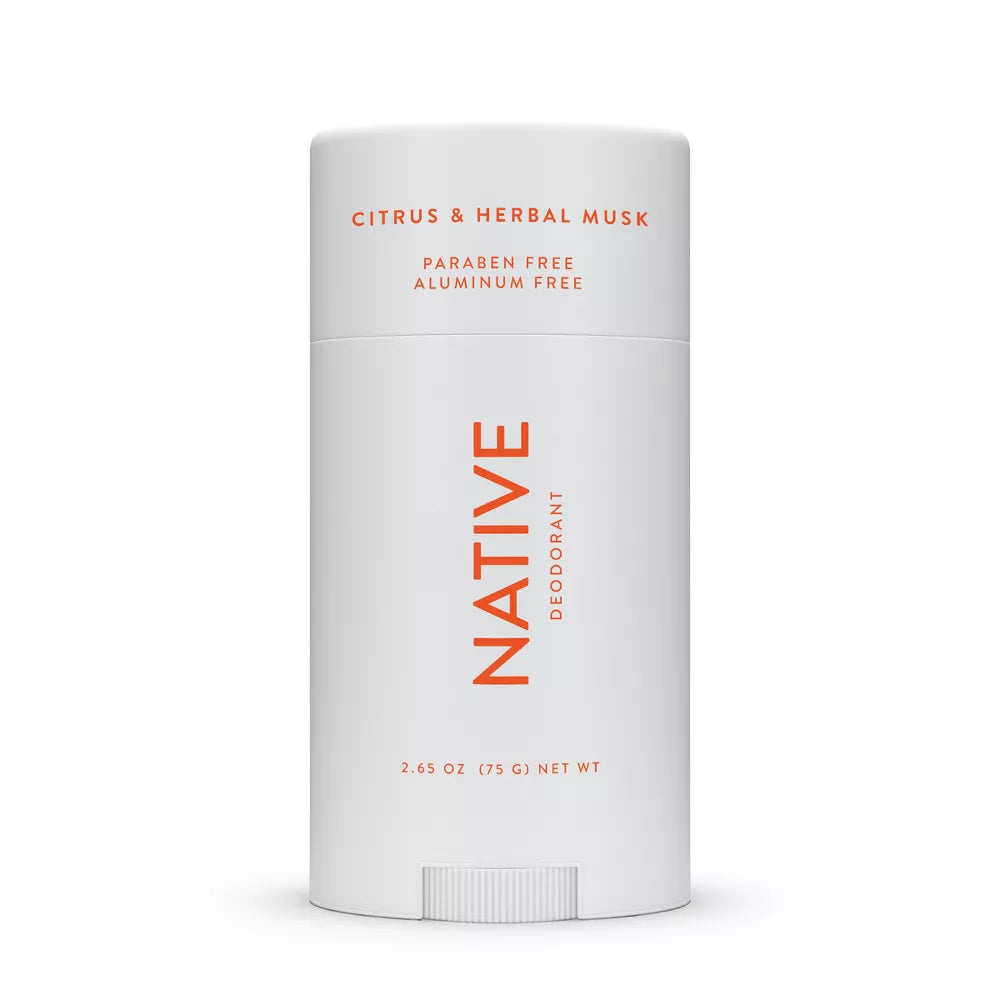 Native Deodorant - Citrus & Herbal Musk - Aluminum Free - 2.65 oz