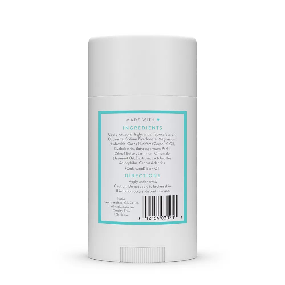 Native Deodorant - Jasmine & Cedar - Aluminum Free - 2.65 oz