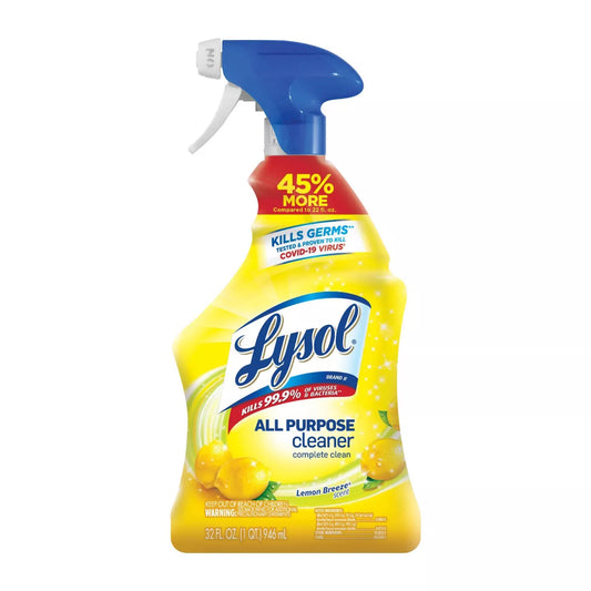 Lysol Lemon Breeze Scented All Purpose Cleaner & Disinfectant Spray - 32oz