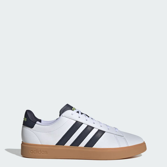Adidas Men's Grand Court 2.0 Shoes, Cloud White / Shadow Navy / Gum