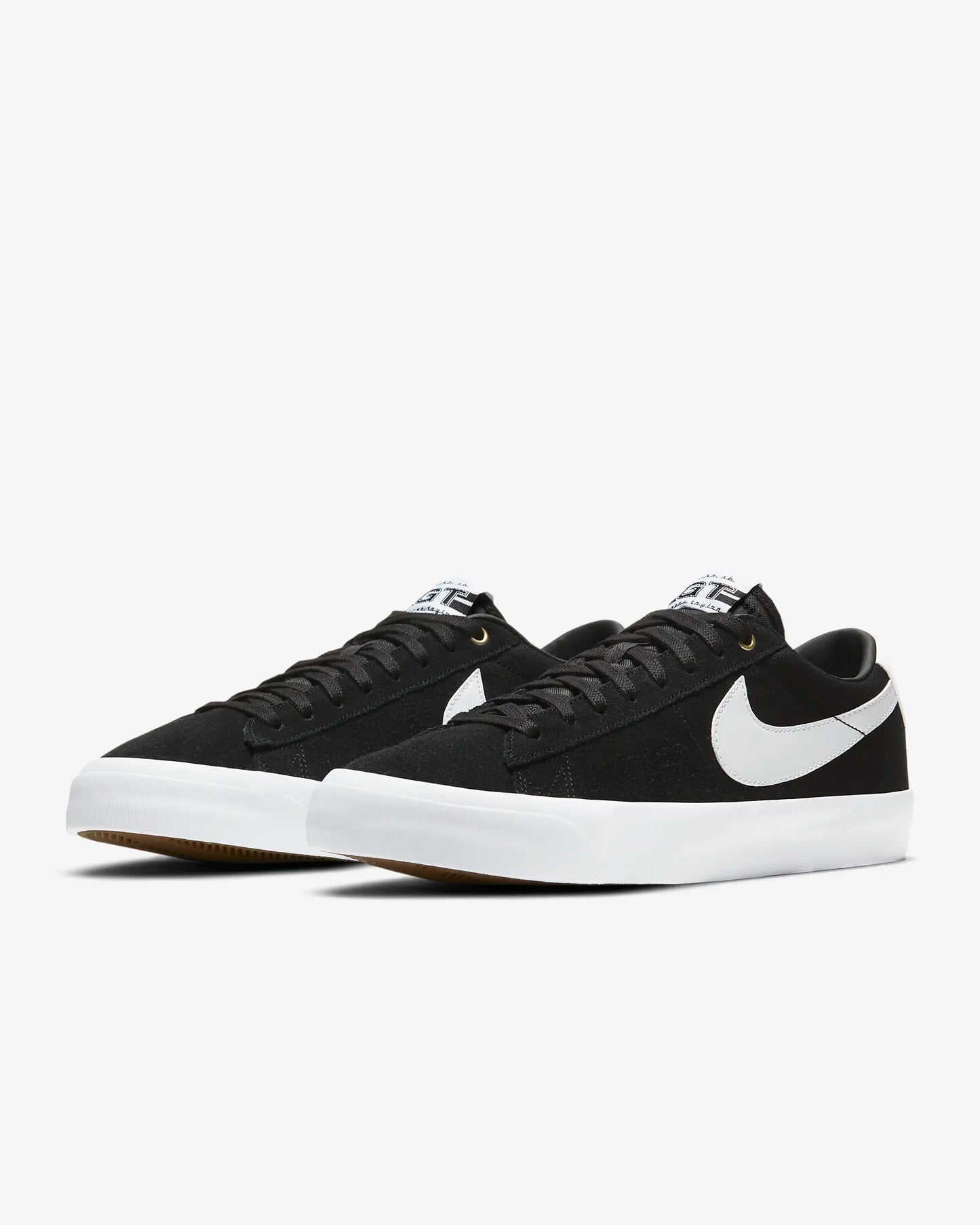 Nike Women's SB Zoom Blazer Low Pro GT Skate Shoes, Black/Black/Gum Light Brown/White