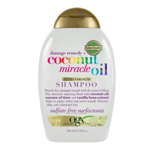 Organix Extra Strength Damage Remedy + Coconut Miracle Oil Shampoo 13 oz