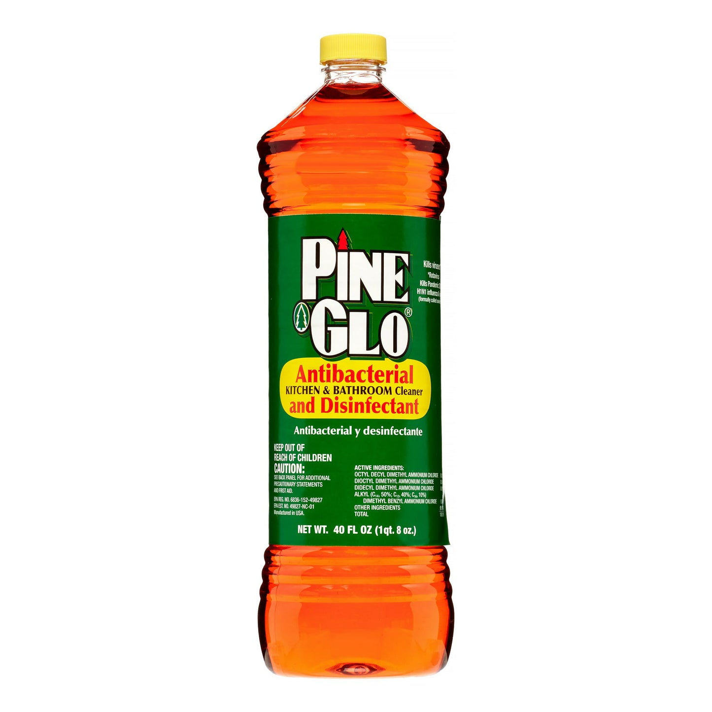 Pine Glo Antibacterial Disinfectant Cleaner, 40 Oz