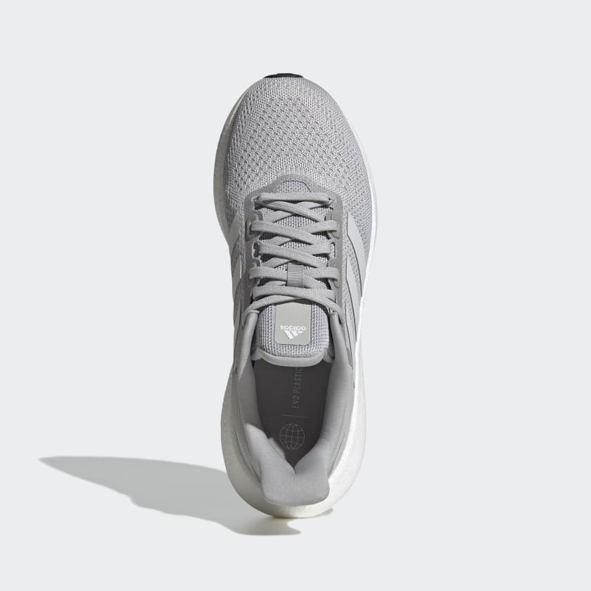 Adidas Men's Pureboost 22 Running Shoes, Grey Two / Cloud White / Core Black