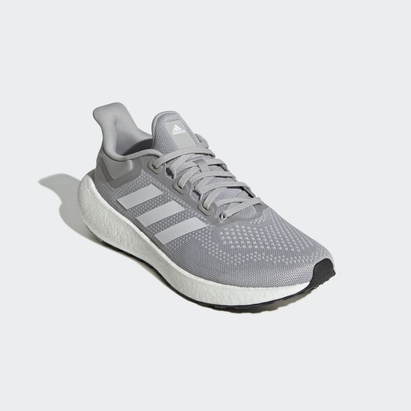 Adidas Men's Pureboost 22 Running Shoes, Grey Two / Cloud White / Core Black