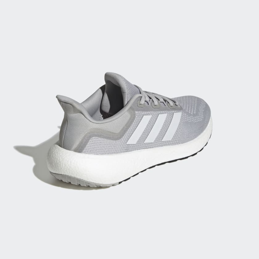 Adidas Men's Pureboost 22 Running Shoes, Grey Two / Cloud White / Core Black