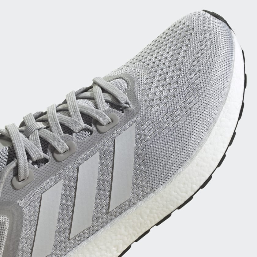 Adidas Men's Pureboost 22 Running Shoes, Grey Two / Cloud White / Core Black