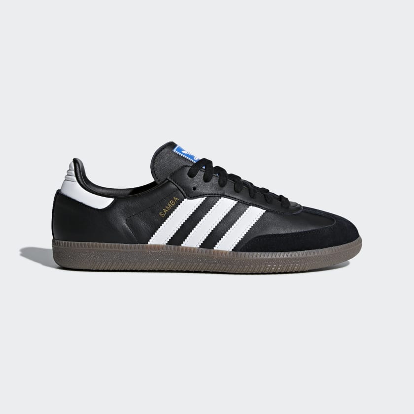 Adidas Samba OG Women's Shoes, Core Black / Cloud White / Gum
