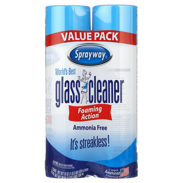 Sprayway World's Best Glass Cleaner, Value Pack, 2x19 OZ