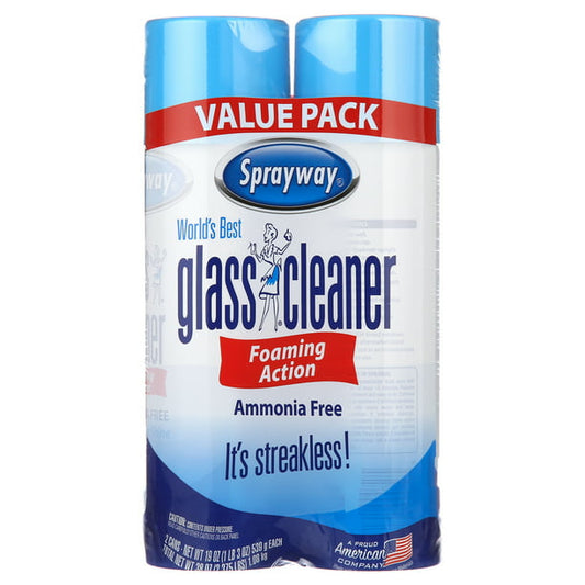 Sprayway World's Best Glass Cleaner, Value Pack, 2x19 OZ