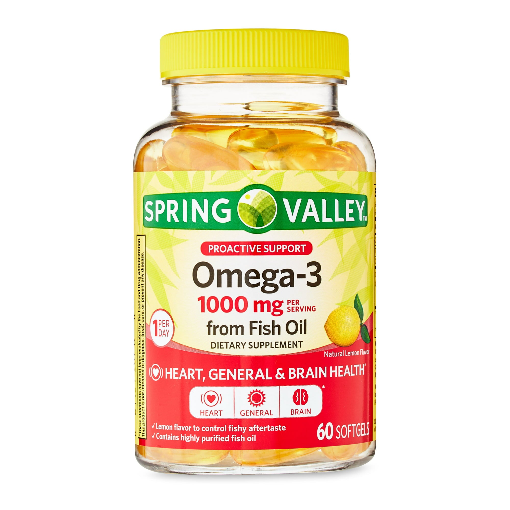Omega Spring Application Spring Valley Proactive Support Omega-3 from Fish Oil Heart General ...