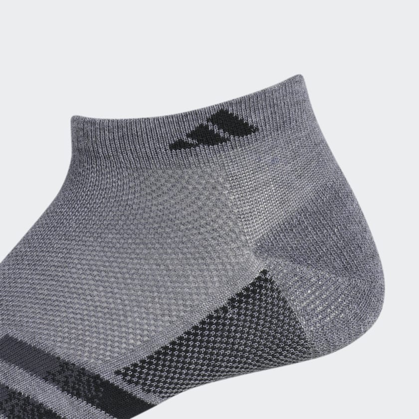 Adidas Superlite Stripe Low-Cut Socks 3 Pairs, Grey