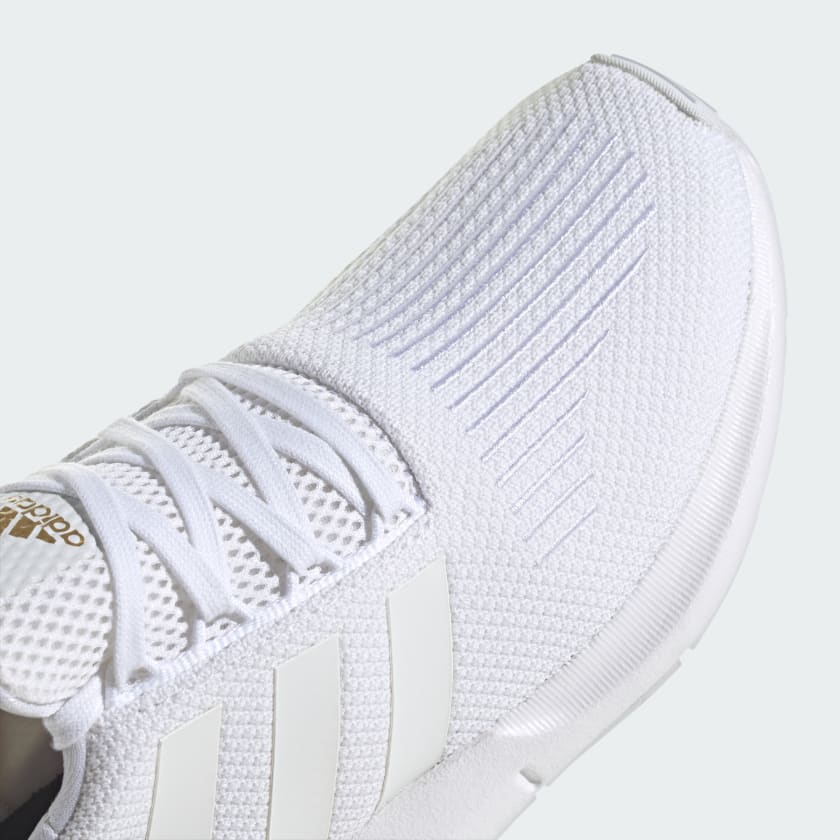 Adidas Women's Swift Run 1.0 Shoes, Cloud White / Cloud White / Gold Metallic