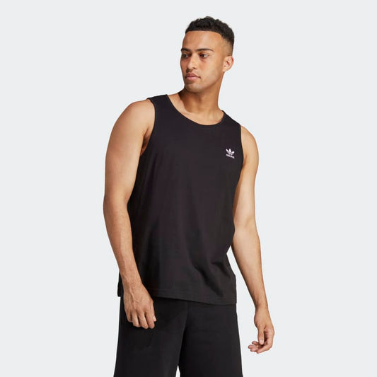 Adidas Men's Trefoil Essentials Tank Top, Black