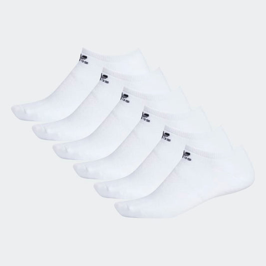 Adidas Trefoil No-Show Socks 6 Pairs,  Weiss-Schwarz
