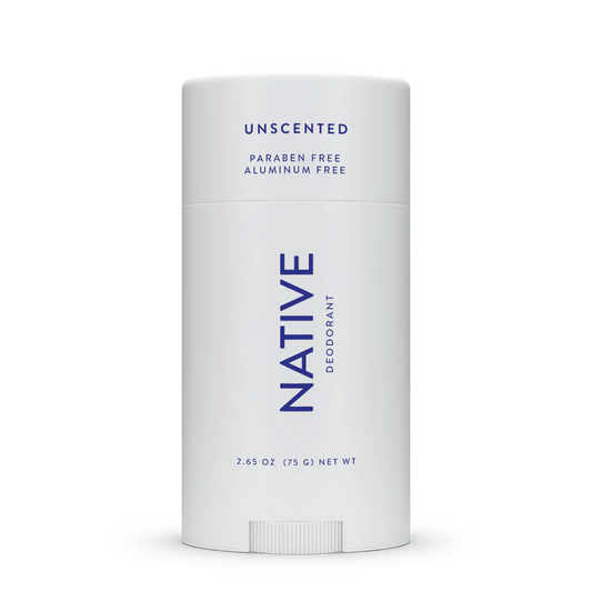 Native Natural Deodorant, Unscented, Aluminum Free, 2.65 oz