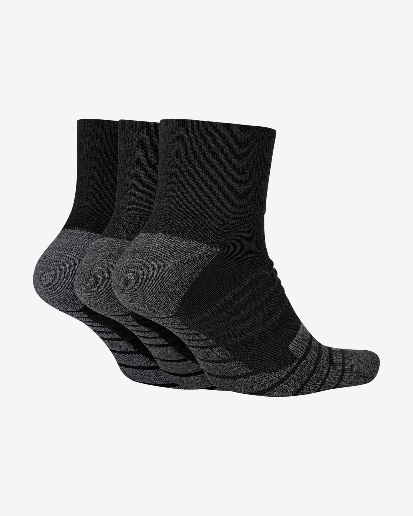 Nike Everyday Max Cushioned Training Ankle Socks (3 Pairs), Black/Anthracite/White