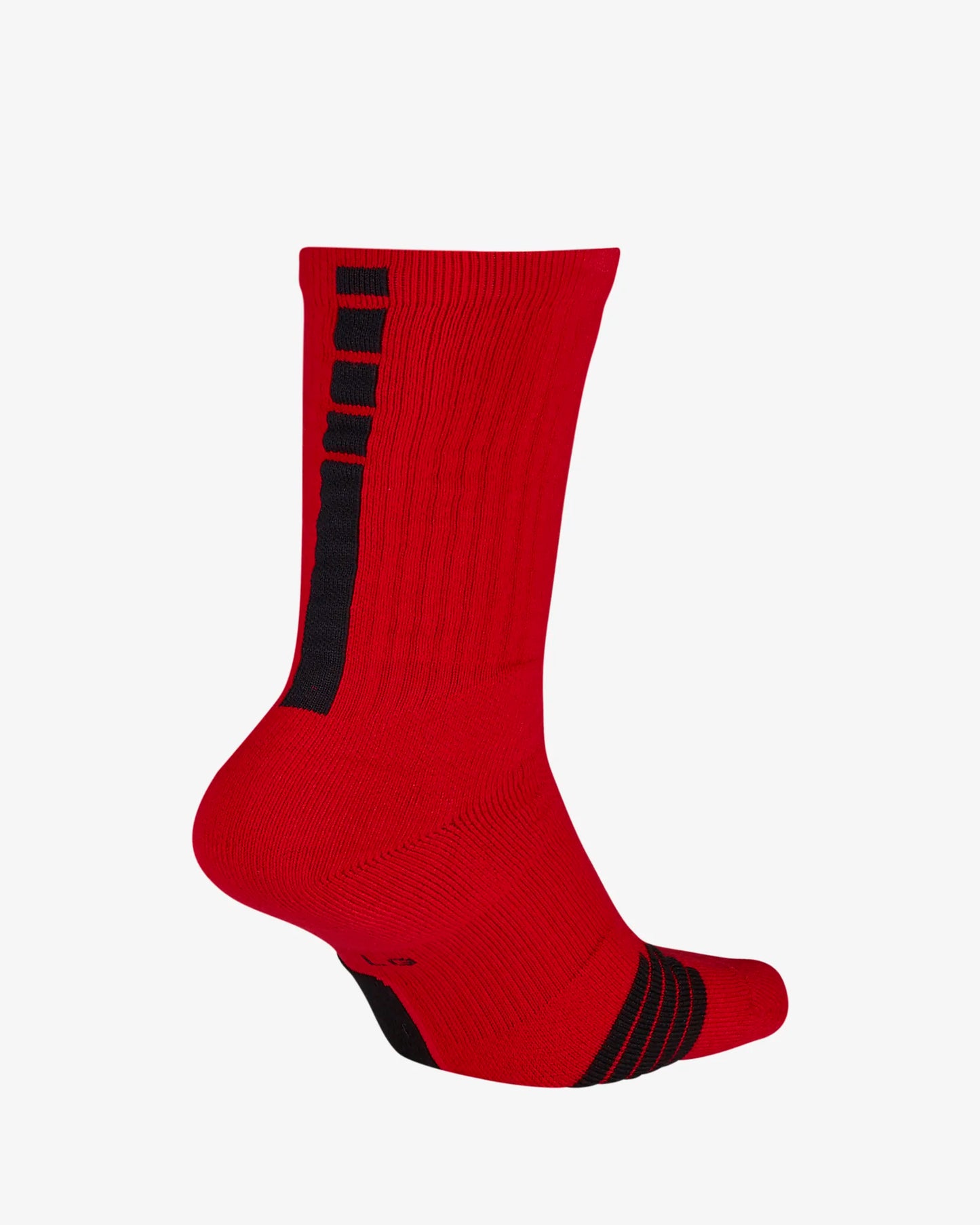 Nike Elite Crew Basketball Socks, University Red/Black/Black