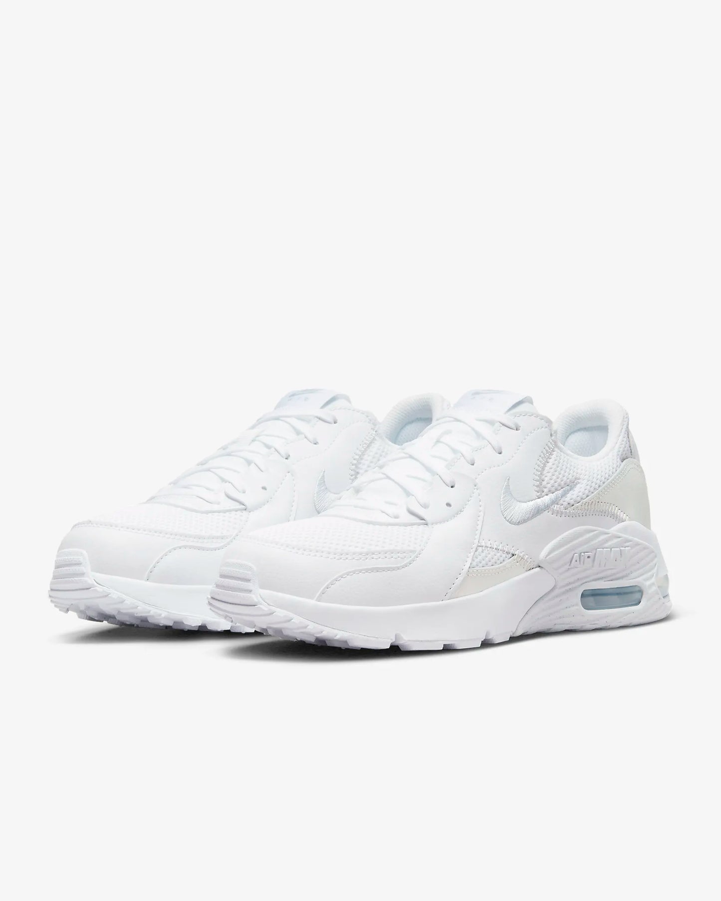 Nike Women's Air Max Excee Shoes, White/White/Metallic Platinum