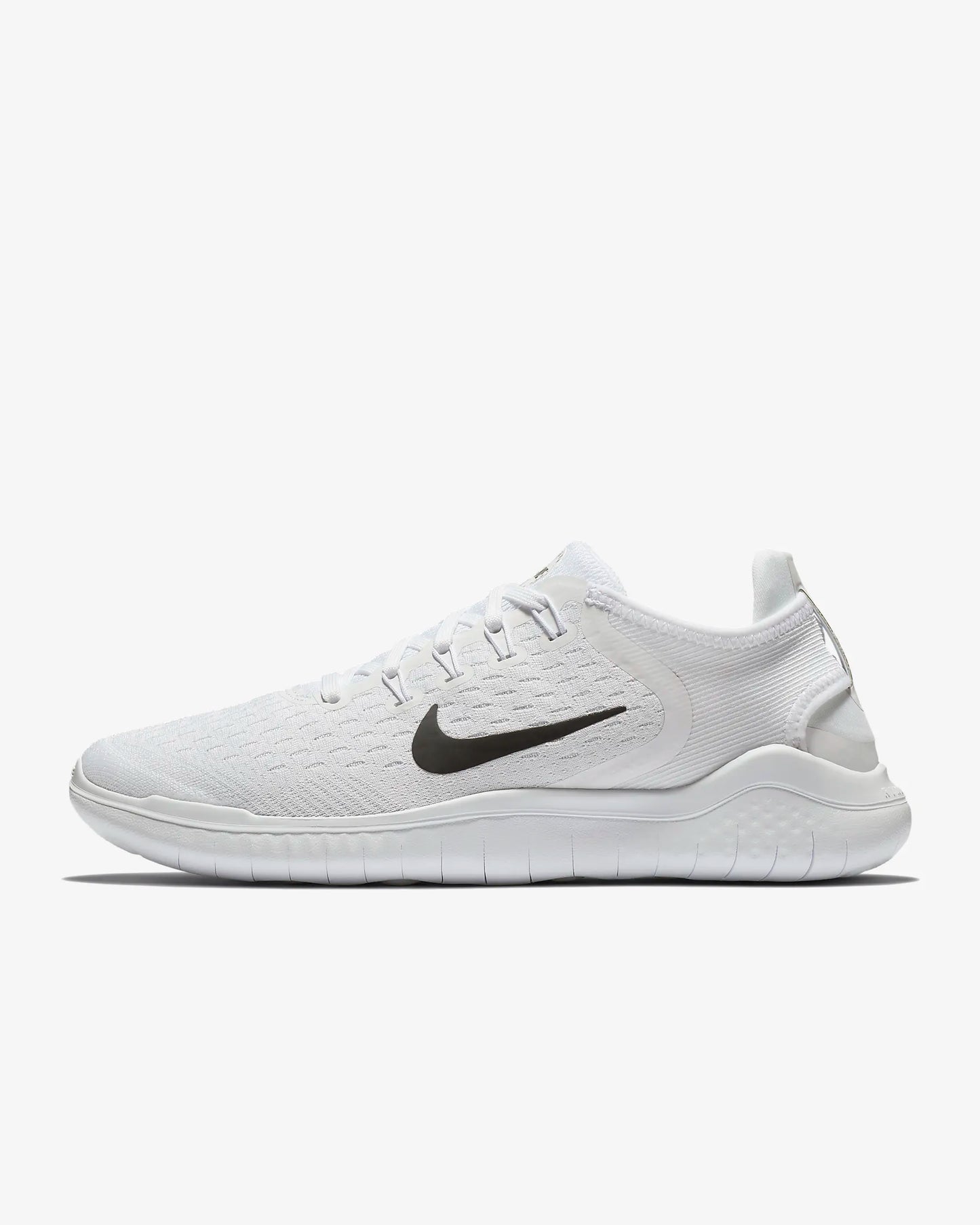 Nike Women's Free RN 2018 Running Shoes, White/Black