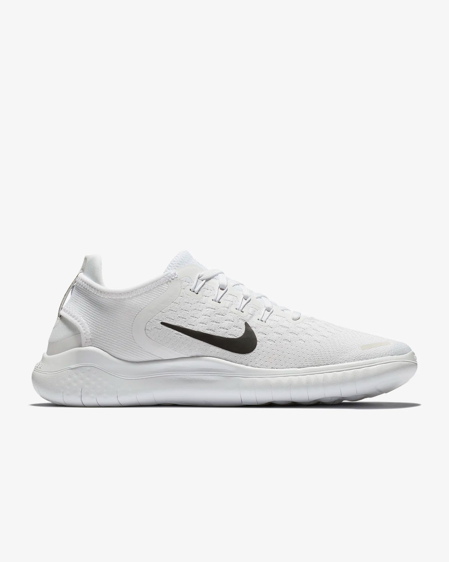 Nike Women's Free RN 2018 Running Shoes, White/Black