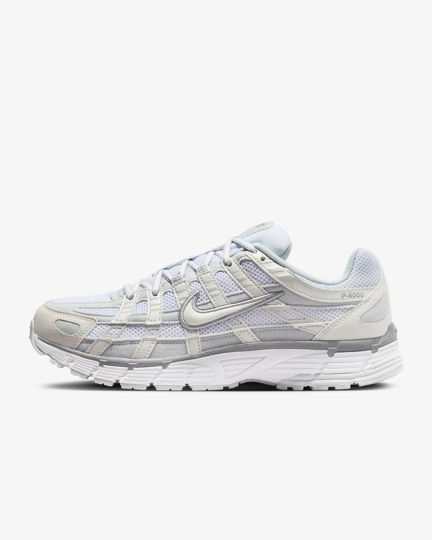 Nike Women's P-6000 Shoes, Metallic Summit White/Pure Platinum/Wolf Grey/White